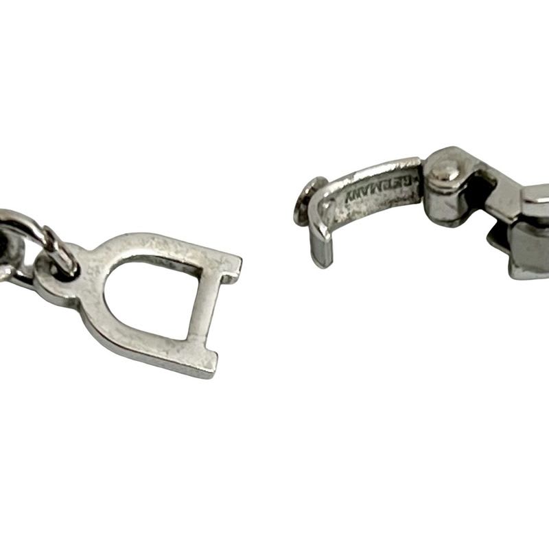 Christian Dior Chain Long Necklace Pendant Accessory Silver 2036 — view 4
