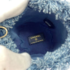 Chanel Ap2603 Denim Quilted Mini Bucket Chain Shoulder Bag — view 8