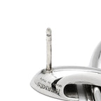Hermes Earrings Silver 925 AG SV Loop Hoop Swing — view 4