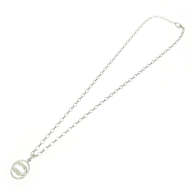 Gucci Silver Double G Necklace 15.0 925 Engraved — view 4