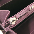Gucci Round Zipper Matte Croc Purple Long Wallet 1313 — view 7