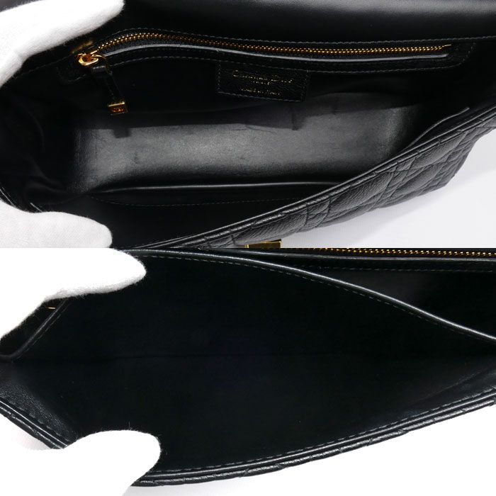 Christian Dior Caro Medium Cannage Chain Shoulder Bag Black M9242 Uwhc m900 — view 5