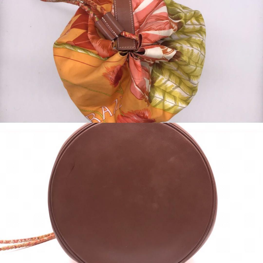Hermes Silk Leather Soicle 22 Brazil Shoulder Bag Price Negotiation Welcome — view 4