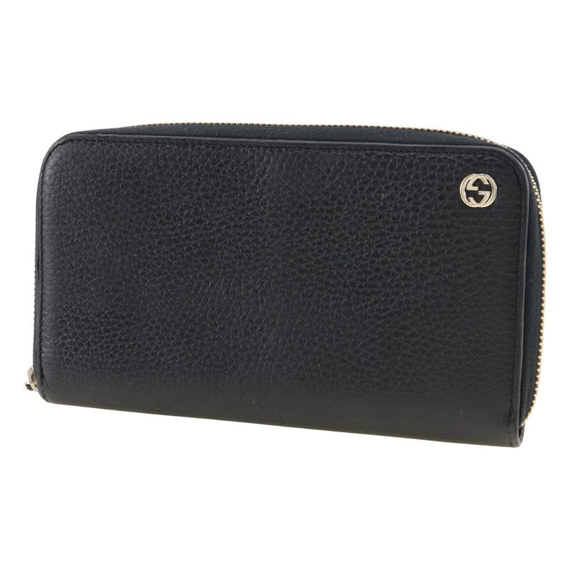 Gucci Interlocking Leather Long Wallet — view 2