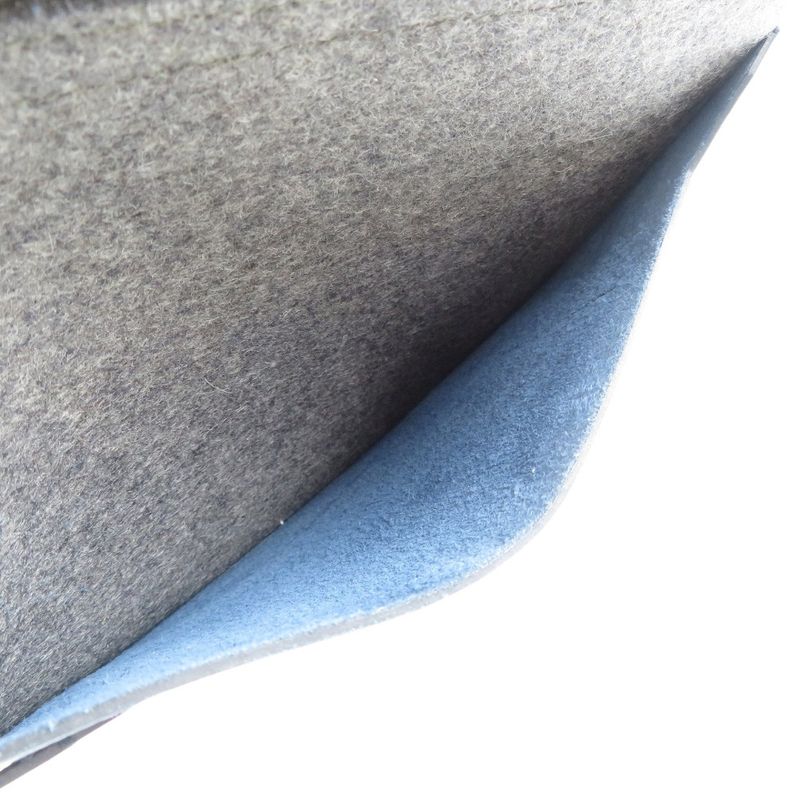 Hermes Toudou 29 Vaux Epson Felt Silver Hardware Grimoire Blue Indigo Lesan — view 4