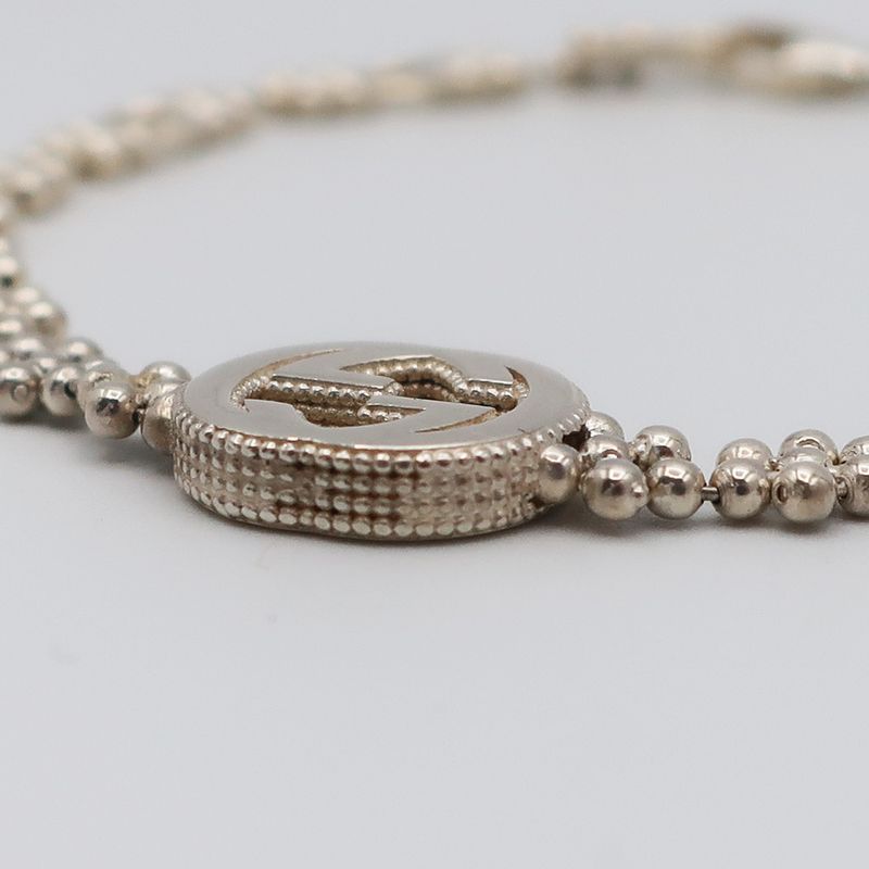Gucci Bracelet SV 925 Silver GG Logo Accessory Chain — view 4