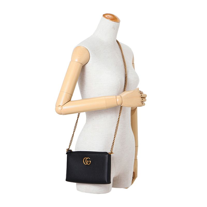 Gucci Shoulder Bag GG Marmont Black — view 6