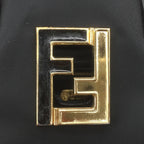 Fendi FF Logo Hardware Nylon Leather Bag 15321 Black — view 3