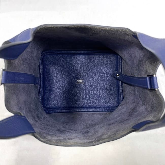 Hermes Handbag Picotin Lock PM Navy Blue Nuit — view 6