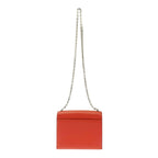 Hermes Leather Silver Hardware Velu Chain Mini Shoulder Bag Red Engraved — view 4