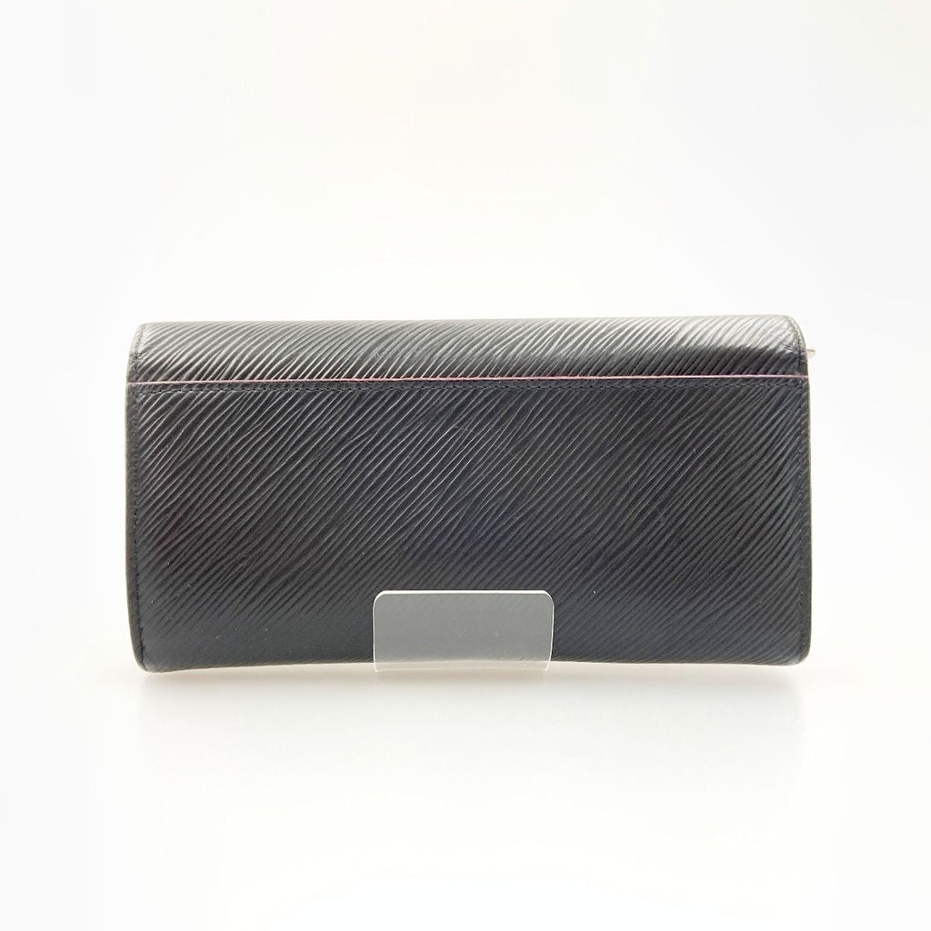Louis Vuitton Epi Portefeuille Sara Bifold Long Wallet Black Pink — view 2