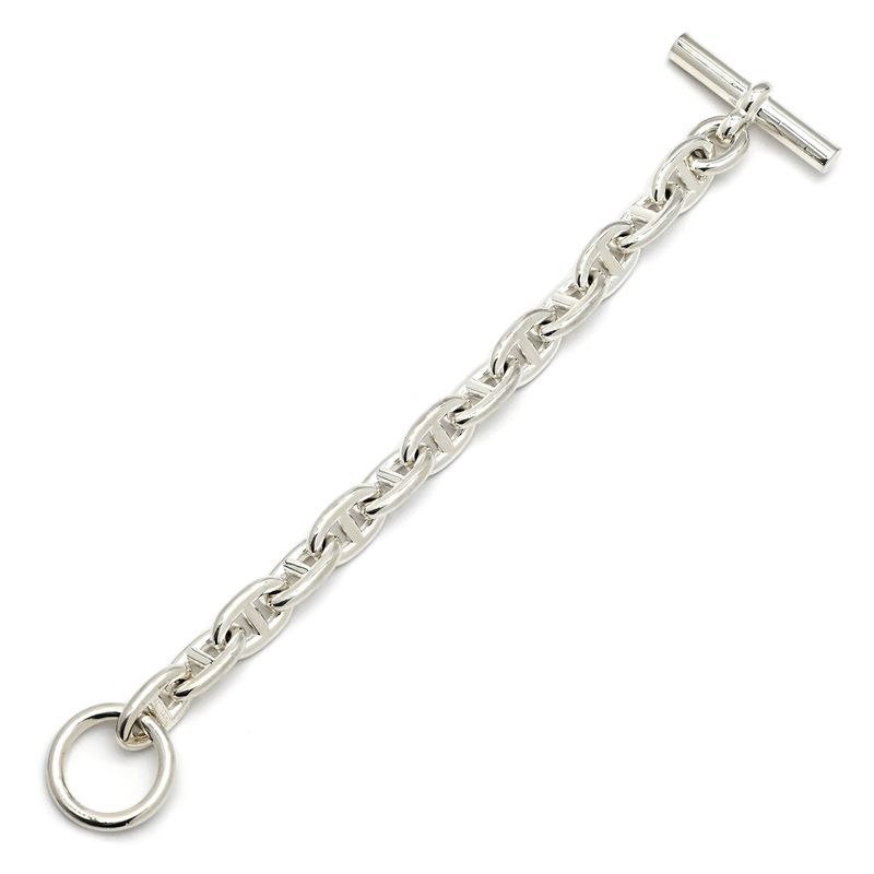 Hermes Bracelet Chaine D'ancre MM Silver 925 13 Frames Star Ring — view 3