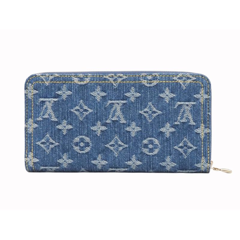 Louis Vuitton Tm Zippy Wallet Monogram Cherry Denim Cotton — view 2