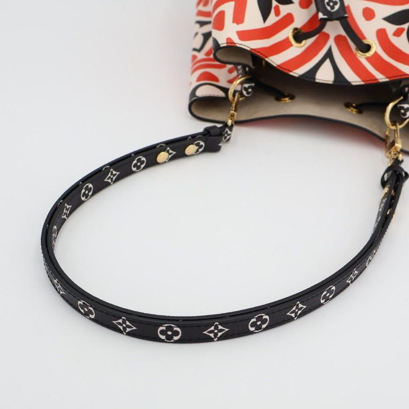 Louis Vuitton neo Noe Crafty Monogram Giant Cles Cresme Rouge Leather — view 8