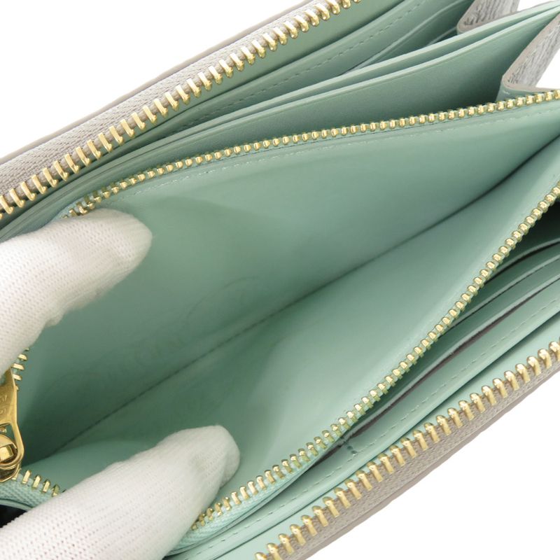 Louis Vuitton Portefeuille Comete Taurillon Leather Flint Gray L-shaped — view 5