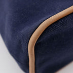 Hermes Bolide Pouch 25 Cotton Canvas Navy Blue — view 4
