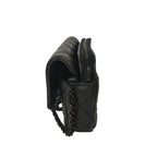 Chanel Shoulder Bag Lamb Wallet Phone Case Black — view 4