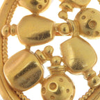 Dior Perfume Bottle Motif Vintage Gold Plated 17.4 g Brooch — view 5