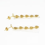 Celine Earrings Heart Logo Gold Color Pair Accessories Small Items — view 4