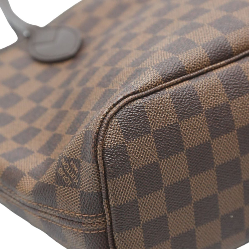 Louis Vuitton Damier Handbag Neverfull PM Brown — view 9