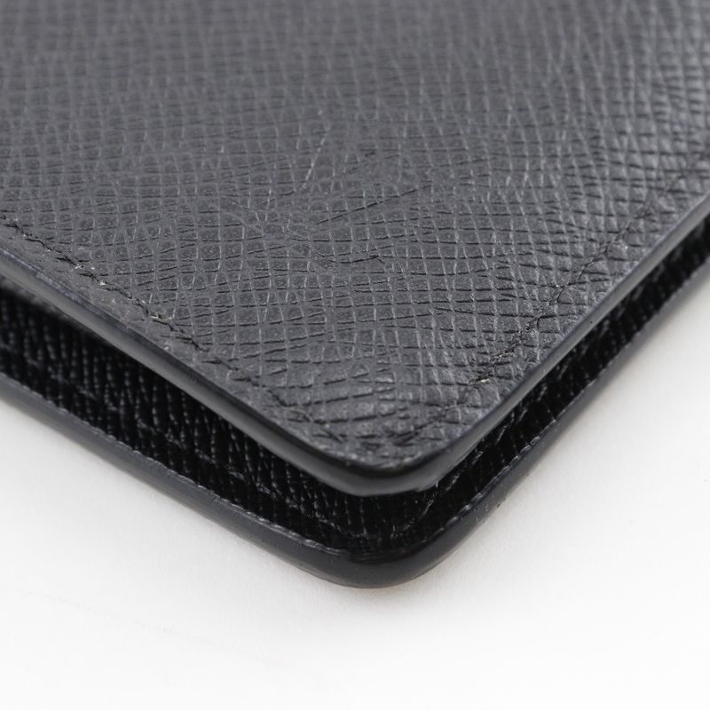 Louis Vuitton Portefeuille Brazza Taiga Noir Black Ta0138 Long — view 4