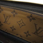 Louis Vuitton Long Wallet Portefeuille Clemence Monogram Reverse Canvas — view 9