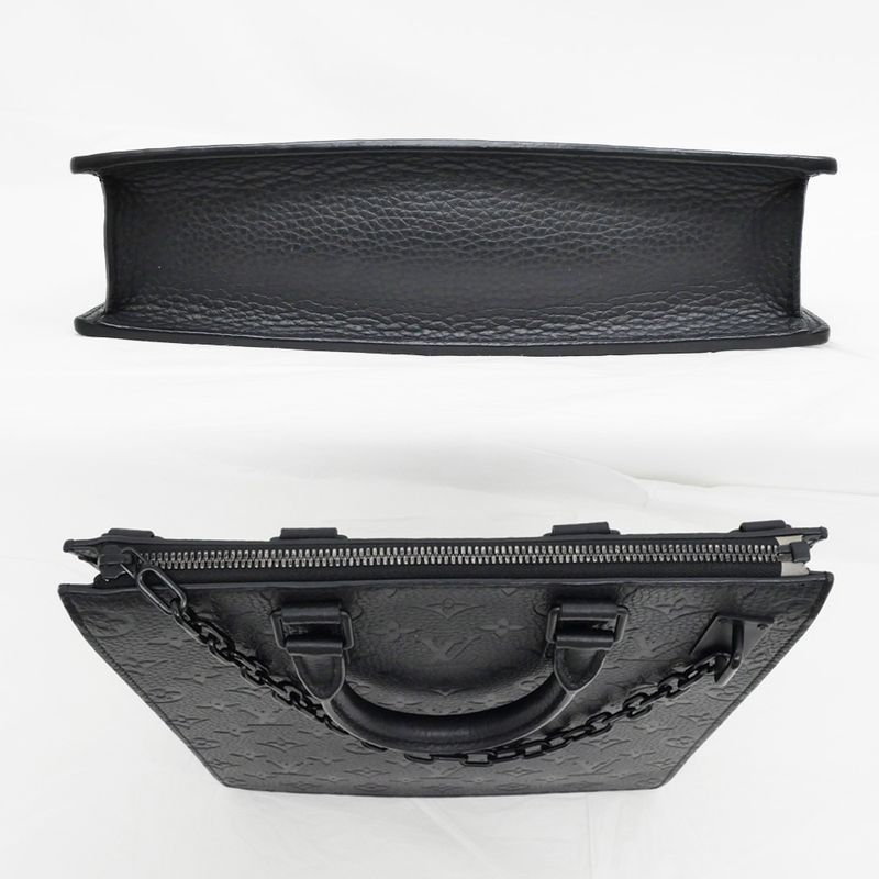Louis Vuitton Sac Plat Messenger Tote Bag Hand Shoulder Taurillon — view 5