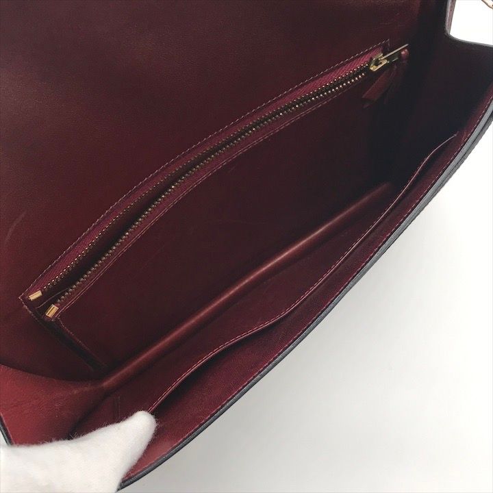 Hermes Liddy Calfskin Shoulder Bag Gold Purse — view 8