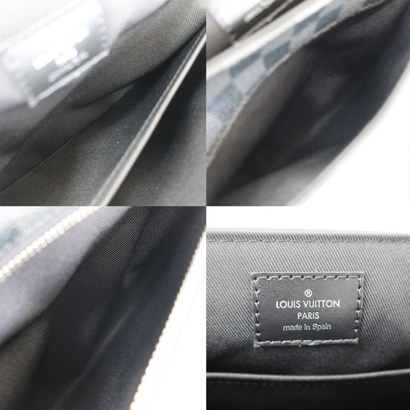 Louis Vuitton District PM Damier Graphite Shoulder Bag Black — view 7