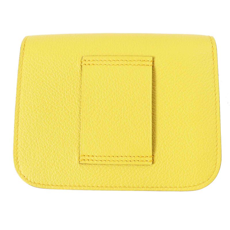 Hermes Constance Slim Verso Silver Hardware Evercolor Coin Case Sun New Blue — view 4