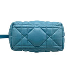 Christian Dior Handbag Nomad Pouch Small S5553 Omig Blue Gold Hardware — view 5