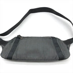 Chanel CC Logo Sports Waist Body Shoulder Bag Black Lame — view 3