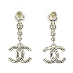 Chanel Earrings Coco Mark CC Abe124 B24 B Silver Accessorie — view 3