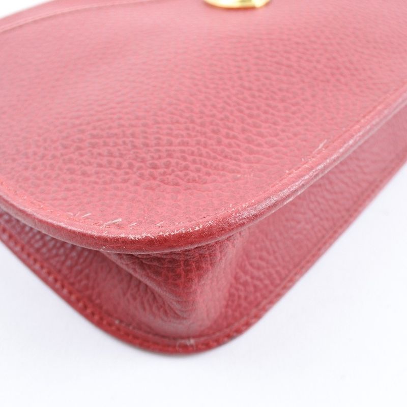 Dior Leather Red Clutch Bag — view 4