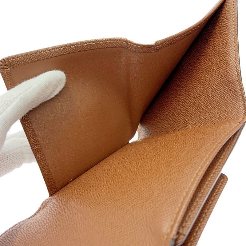 Louis Vuitton Monogram Portefeuille Elise Brown Folding Wallet — view 8