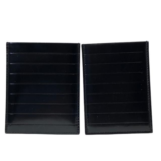 Christian Dior Card Case Pass Compact Logo Leather Black — view 3