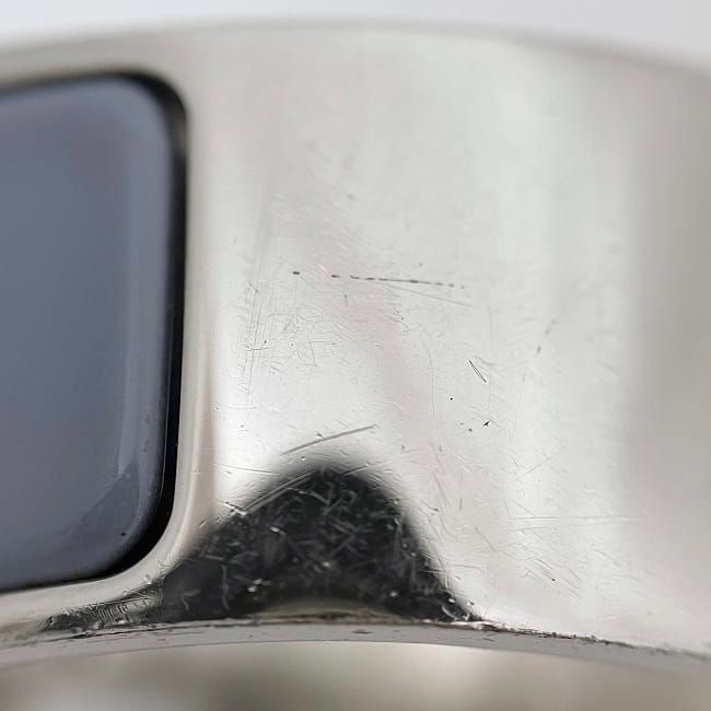 Hermes Bangle Click Clack Silver Light Blue Metal — view 9