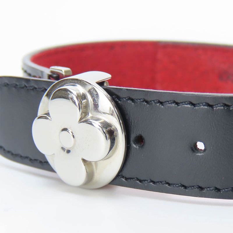 Louis Vuitton Bangle Bracelet Vuguetlac Monogram Calf Metal Noir Black — view 4