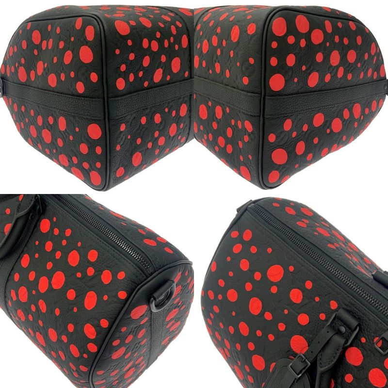 Louis Vuitton Monogram Keepall Bandouliere 50 Yayoi Kusama Black — view 6