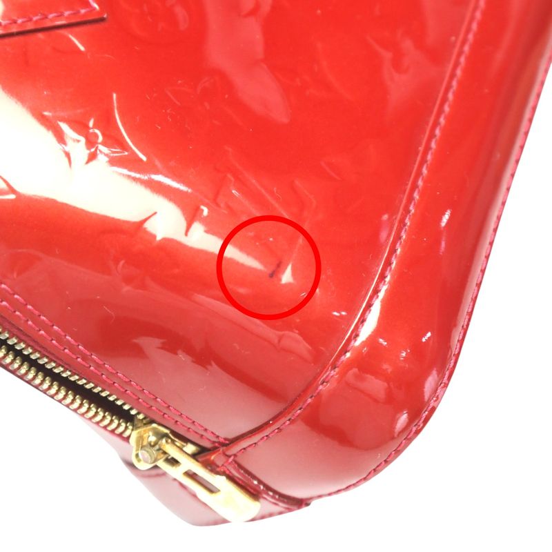 Louis Vuitton Monogram 2-Way Bag Alma BB Handbag Red — view 9