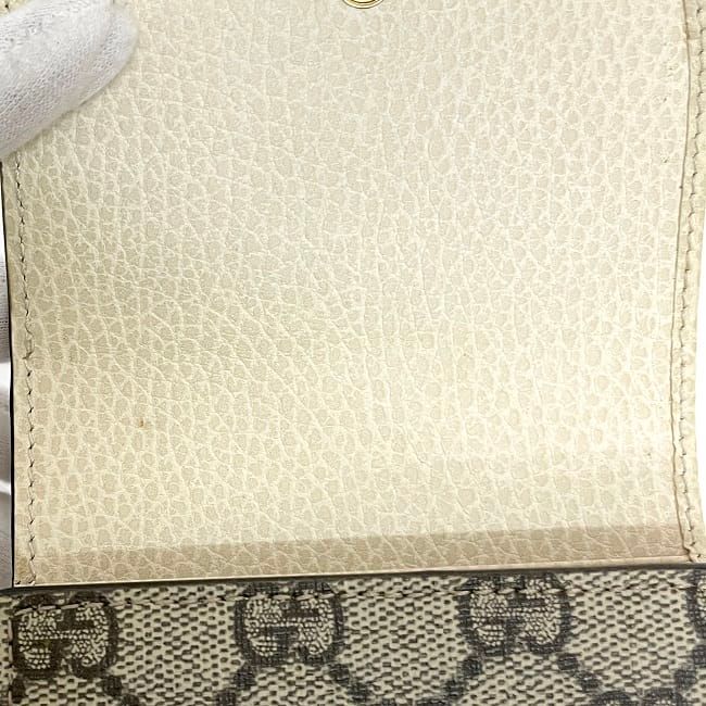 Gucci Bifold Wallet Beige White Marmont — view 5