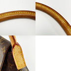 Louis Vuitton Monogram Mini Looping Brown Handbag Gold Hardware — view 7