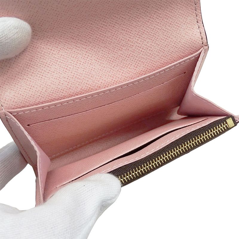 Louis Vuitton Wallet Coin Case Damier Canvas Porte Monnaie Rosalie — view 6