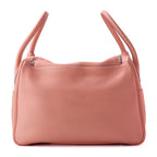 Hermes Lindy 34 Shoulder Bag Taurillon Clemence Crevette Silver — view 4