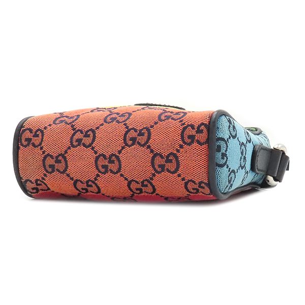 Gucci Shoulder Bag GG Mini Canvas Multicolor Silver Hardware — view 3