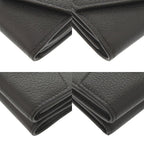 Louis Vuitton Portefeuille Lock Mini Calf Leather Noir Black Trifold — view 3