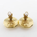 Chanel Coco Mark Vintage Gold Plated 95 P 25.5 g Earrings — view 5