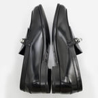 Hermes D'estaing Moccasins Loafers Z Size 38 1 2 Black Studs — view 7