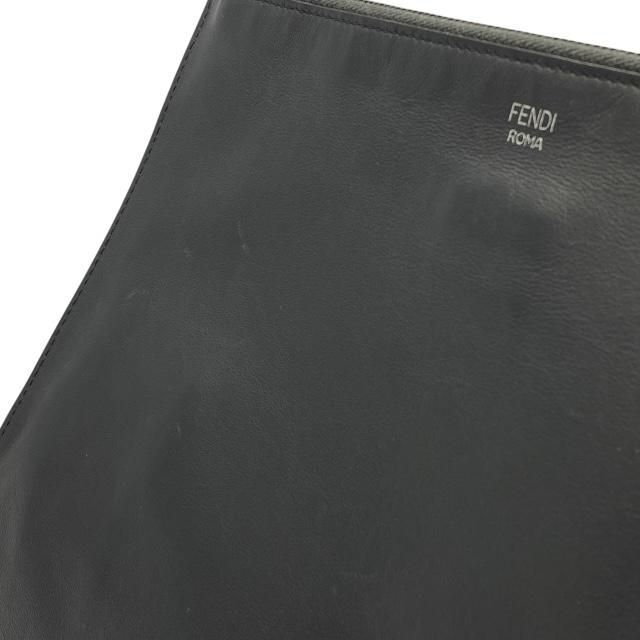 Fendi 7 N0078 Monster Clutch Bag Second Bugs Leather Studded Black — view 5