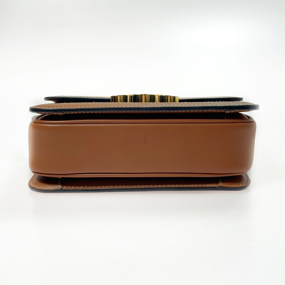 Celine Triomphe Shoulder Bag Bz4.04 lu Brown Leather — view 3
